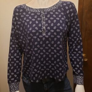 Blue Long-sleeved Shirt